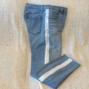J Brand Blue and White Skinny Jeans